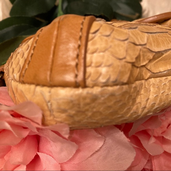 Babee D Clutch Purse Tan Yellow Snakeskin Bundle - Picture 11 of 13